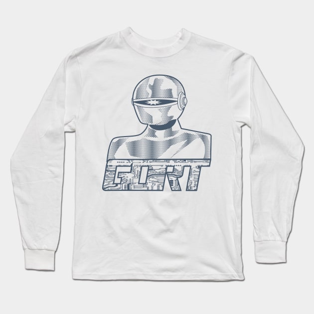 Gort Long Sleeve T-Shirt by BadGuyPopArt